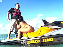 Brazilian Latina Gets Pussy Licked On Open Sea