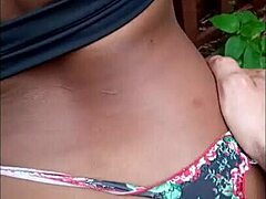 petite latina hints at rough anal behind wall