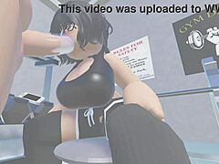 Roblox fun with blowjob at the gym
