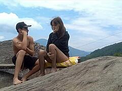 Outdoor Latina Babe’s Taboo Public Fuck