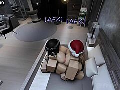 Two daring sluts crave a rough ingame threesome