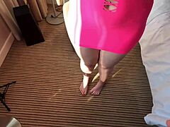Curvy Blonde’s Big Tits Fuck Stepbrother