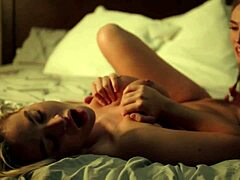 Pretty blonde Blake Blossom seduced by Angel Youngs