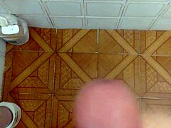 Beautiful cumshot on cock, so hot!