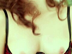 redhead mom helena’s daring toy fuck tease