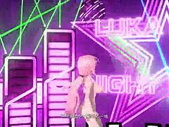 Megurine Luka's Daring Nude Fever Display