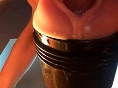 fleshlight pounding hard in raw amateur action