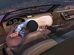 gta 5 franklin bangs a hooker in car