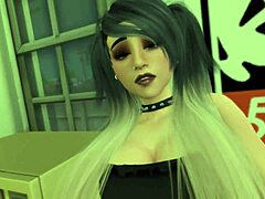filming pov sex with a goth chick at a wild party - sims 4 porn video