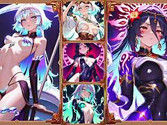 i'm obsessed with these anime battle babes in wild action