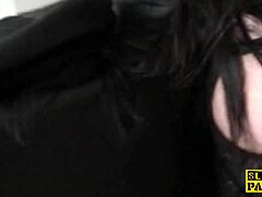 hey, why let this bigtitted brit sub get humiliated by maledom?
