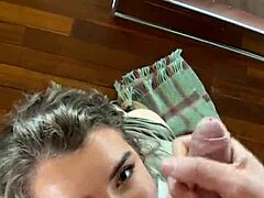 hot canadian blonde eden ivy gags on a massive rod