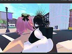 Wild Group Sex Game Unfolds in Whorblox Skins Part 7