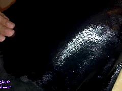 Exploring Deep Blue Swimsuit with Slick Lotion Application