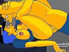 I can’t believe it, Police Marge tried arresting Snake but he fucked her hard!
