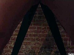hey, wanna see a slave gagged for deep throat and anal banging?