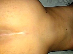 Doggystyle anal plug contrasts with interracial monster cock bending me over