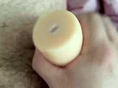 pussy fuck cumshot turns into messy creampie with small cock in wild bedroom action