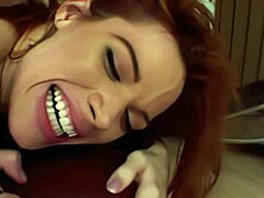 Redhead with Big Tits Enjoys Wild Threesome with Anal and Facial Finish