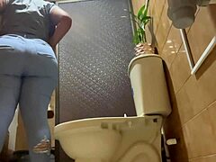 Latina Nurse Caught on Bathroom Cam in Sexy Homemade Clip