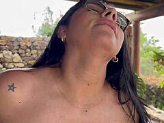 horny boss bangs a pregnant milf outdoors to keep her job in part 2