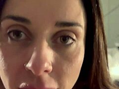 morning fun with luiza marcato giving a steamy blowjob