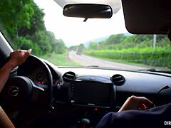 Leyla fucks driving instructor hard and records it!