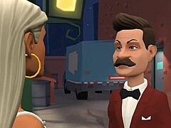 Dirty talk craving a hard cock in animated action