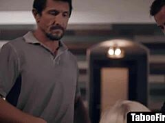 Teen Stepdaughter Double Penetrated by Stepfather and Teacher