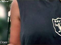 hey, check my wifey flashing her big tits on the street