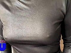 She Reveals Her Big Ass in SEE-THROUGH Clothes. A Buttplug Adds Extra Kink to Her Display.