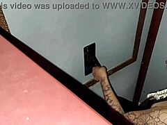 First-timer Latina tries out a glory hole experience.