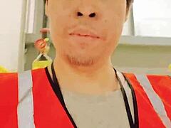 Amateur Asian Walking Outdoors During Work
