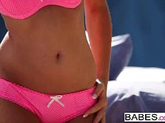 Babes in pink bikini: Chikita stars in steamy clip