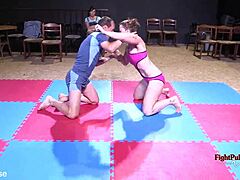 Intense mixed wrestling action in MX-38 by Fight Pulse