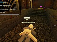 Exploring wild Roblox content with a blonde in unique scenarios