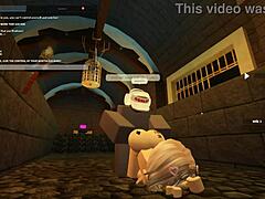Exploring wild Roblox content with a blonde in unique scenarios