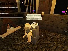 Exploring wild Roblox content with a blonde in unique scenarios