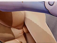 genshin impact hentai with lumine doing boobsjob and riding cowgirl