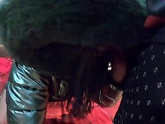 Stepmom got face-drilled, cum all over her down-jacket! 😳