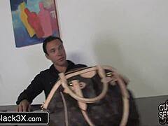 Beautiful Dark-Haired Wife Stephanie Cane Blacked as Husband Watches