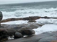 wow, check this wild latina beach orgy with creampie action!
