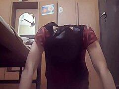yo, wanna see how this desi creampie queen works out her boobs?