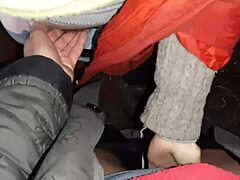 Wow, Our Autumn Romantic Sex in a Hut Feels So Wild!