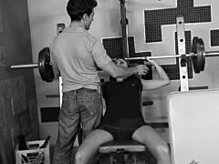 So, this milf brunette slut Sky Taylor got slammed hard in the gym. Her tits bounced like crazy!