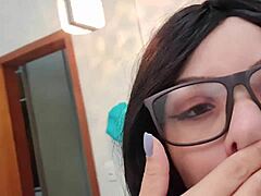 Ela in Bathroom Shows Lesbian Skills with Fierce Moves. Her Touch Ignites Every Sensation.