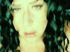 Watch this cute slut sucking cock with wild ahegao faces in bed. Her big tits bounce as she teases and dominates with every sloppy move.