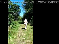 naked walk in public for naughty housewife