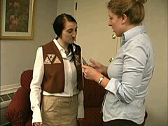 samara mae, girl scout, gets bare ass otk hand spanking hard