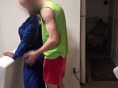 Doll Bent Over in Crush Blue Juicy Tracksuit